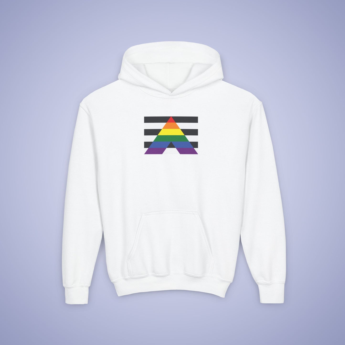 Straight Ally Pride Kids Cotton Hoodie LGBTQ Pride Month
