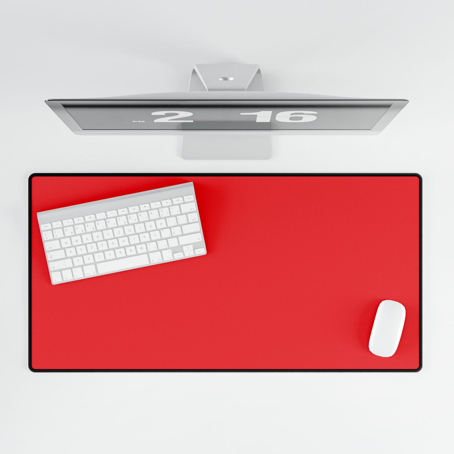 Red Desk Mat Minimalist Office Teacher Decor Gift Medium & Large