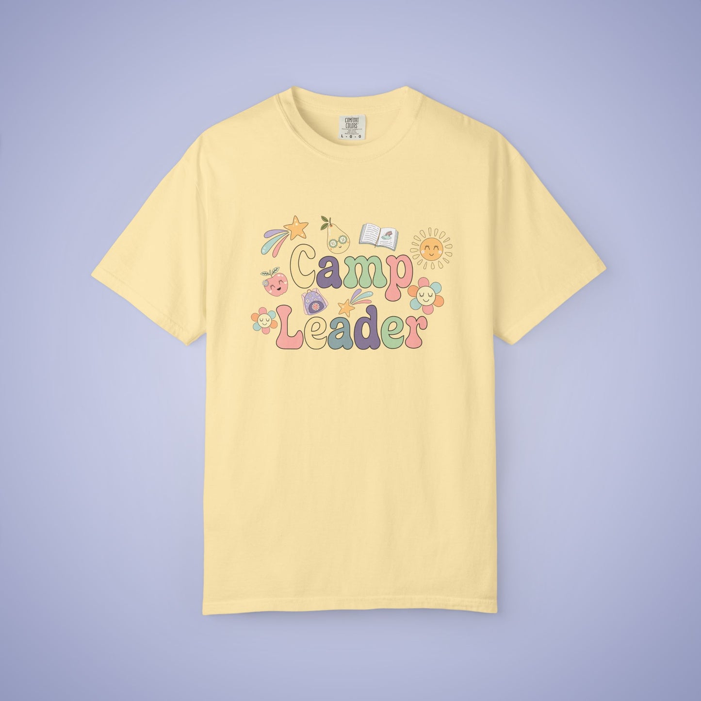 Camp Leader Teacher T Shirt Retro Comfort Colors Unisex Back to School