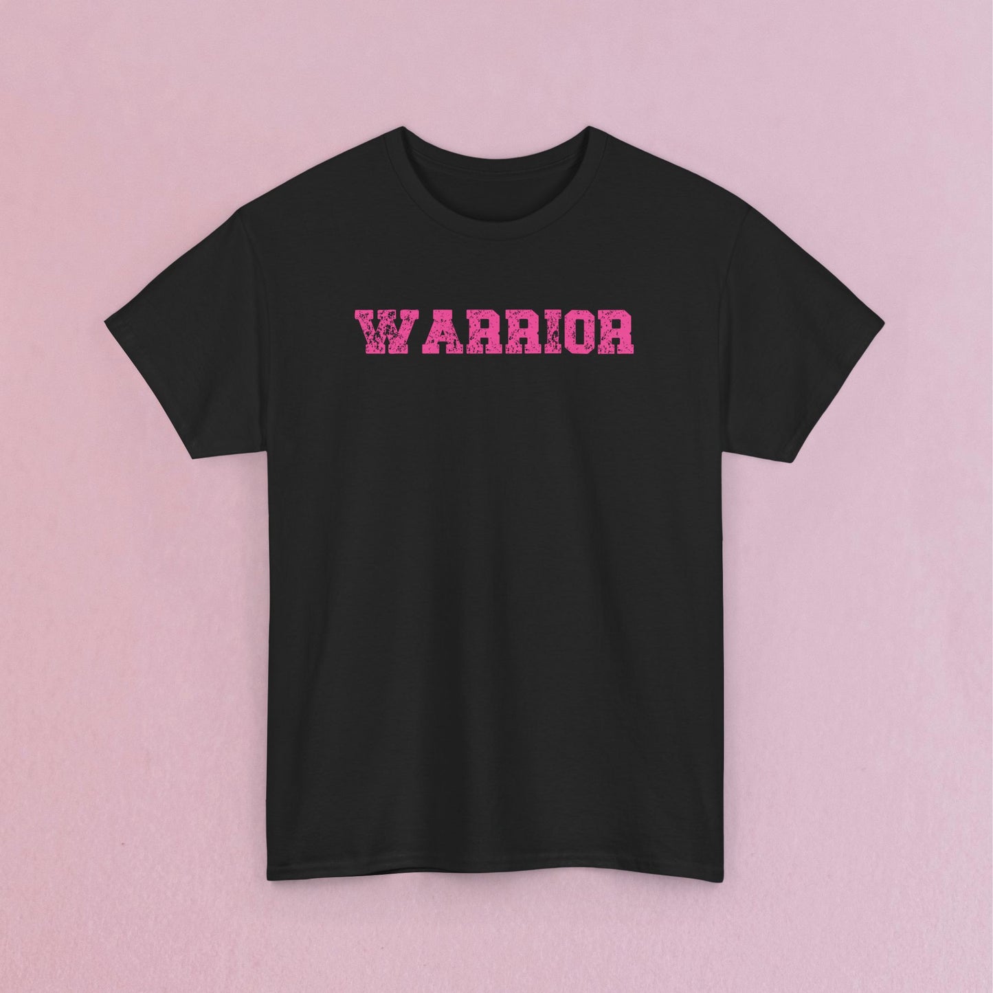 Grunge Text Breast Cancer Warrior Unisex T Shirt
