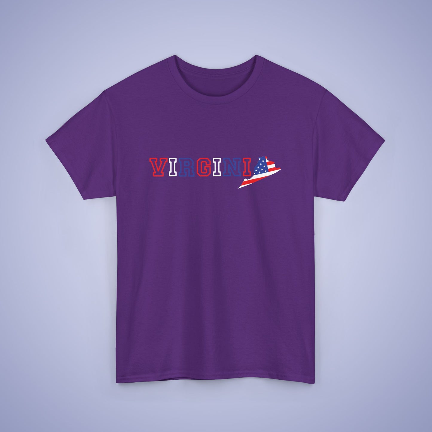 Virginia Map Text Art Proud American Unisex T Shirt