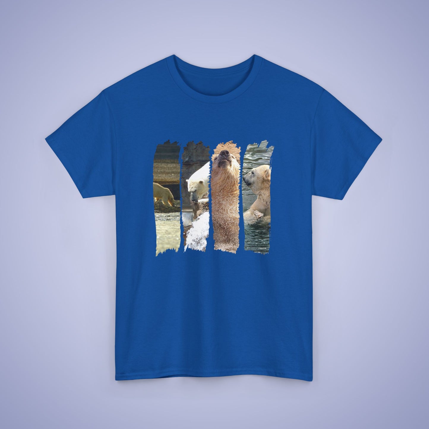 Polar Bear Lover Brush Stroke Photographic Unisex Oversized T Shirt