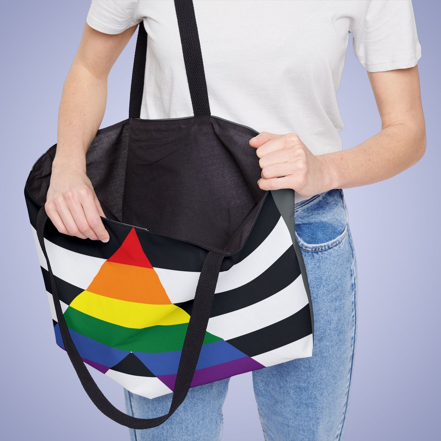Straight Ally Pride Month Weekender Large Beach Bag Tote