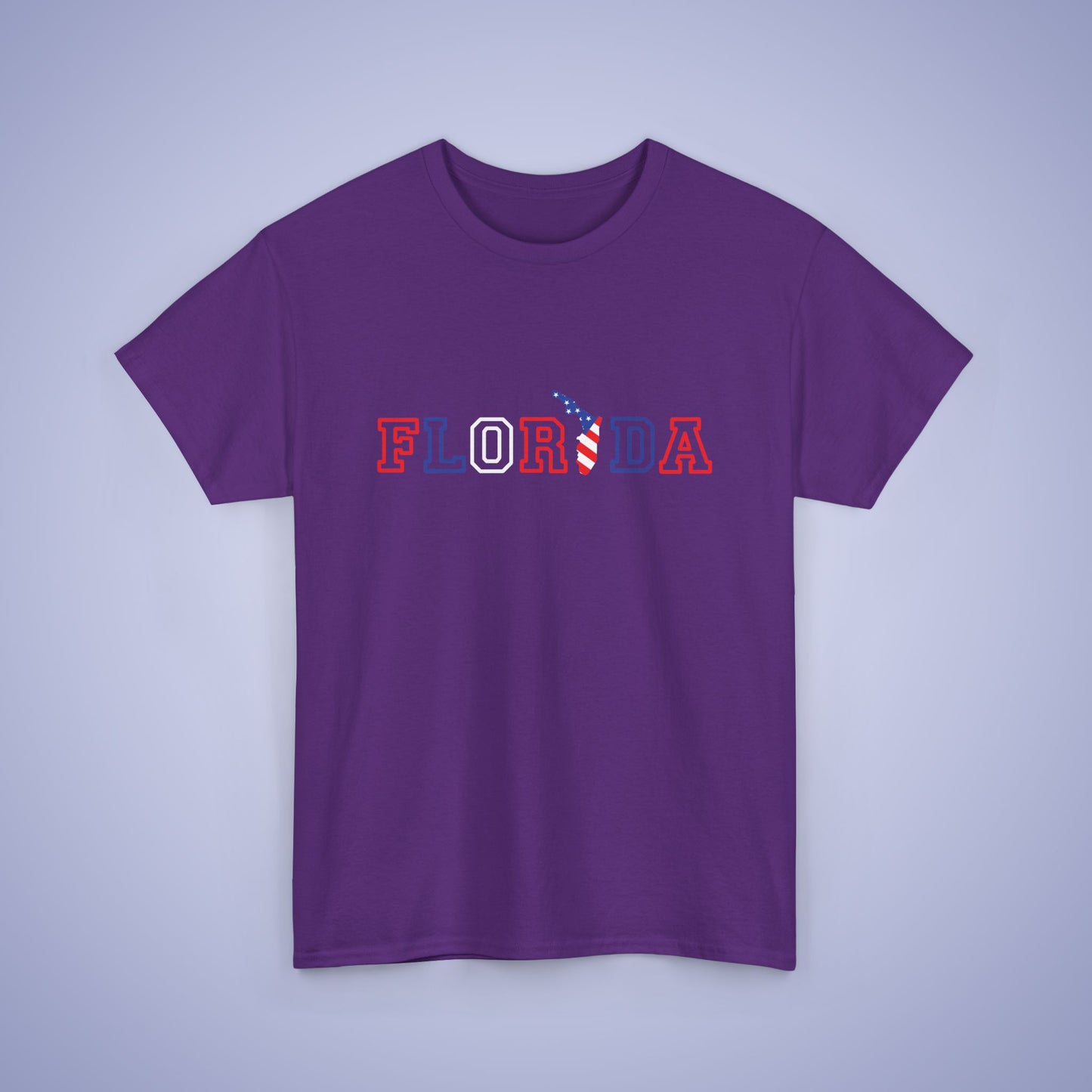 Florida Map Text Art Proud American Unisex T Shirt
