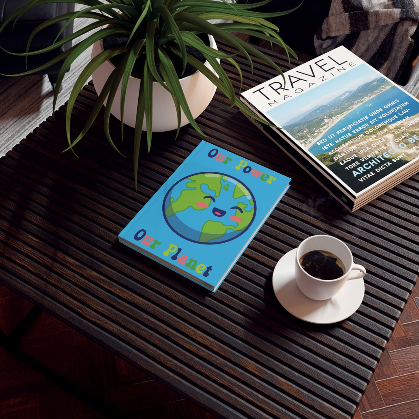 Our Power Our Planet Earth Day Hard Backed Journal