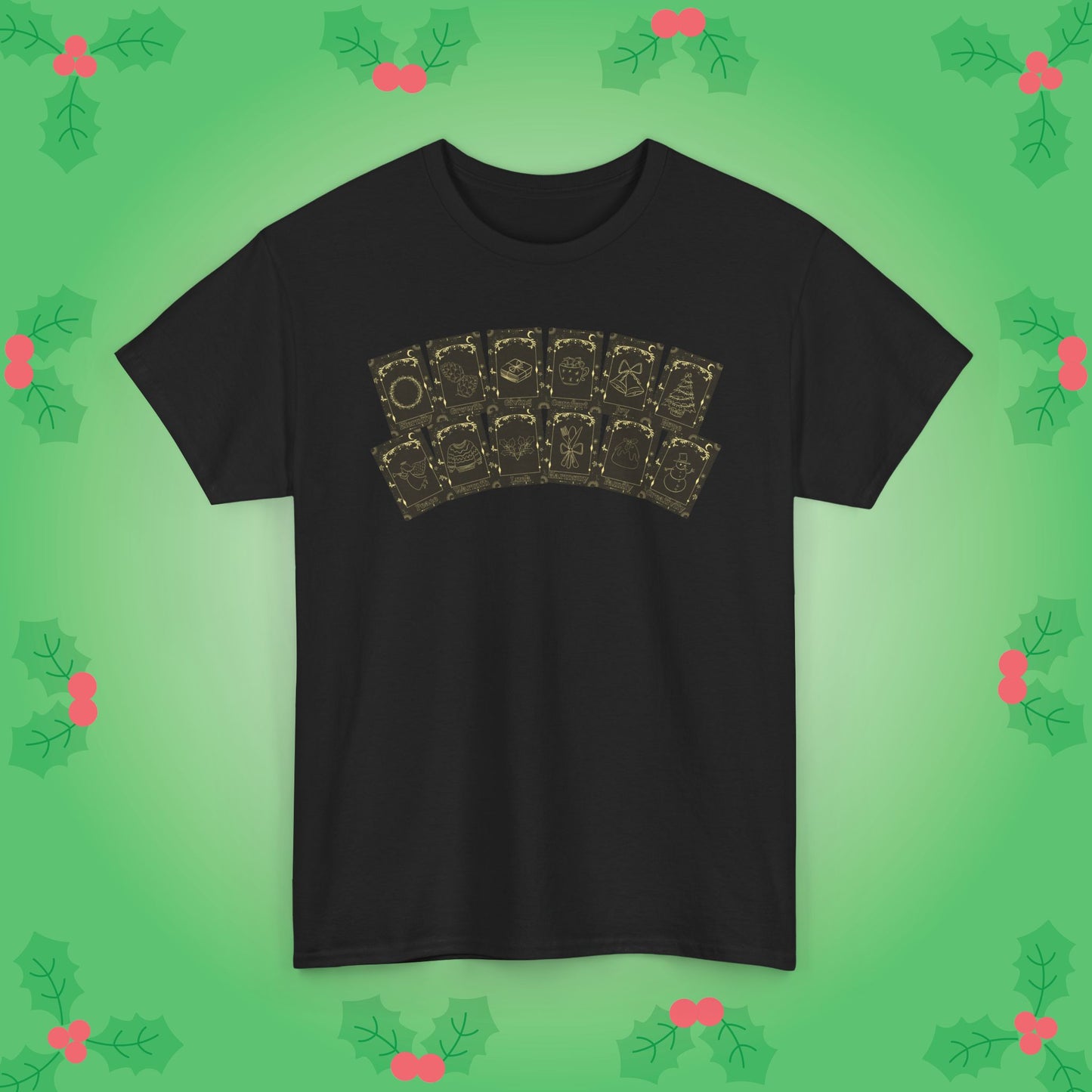 Christmas Deck of Tarot Cards Unisex T Shirt