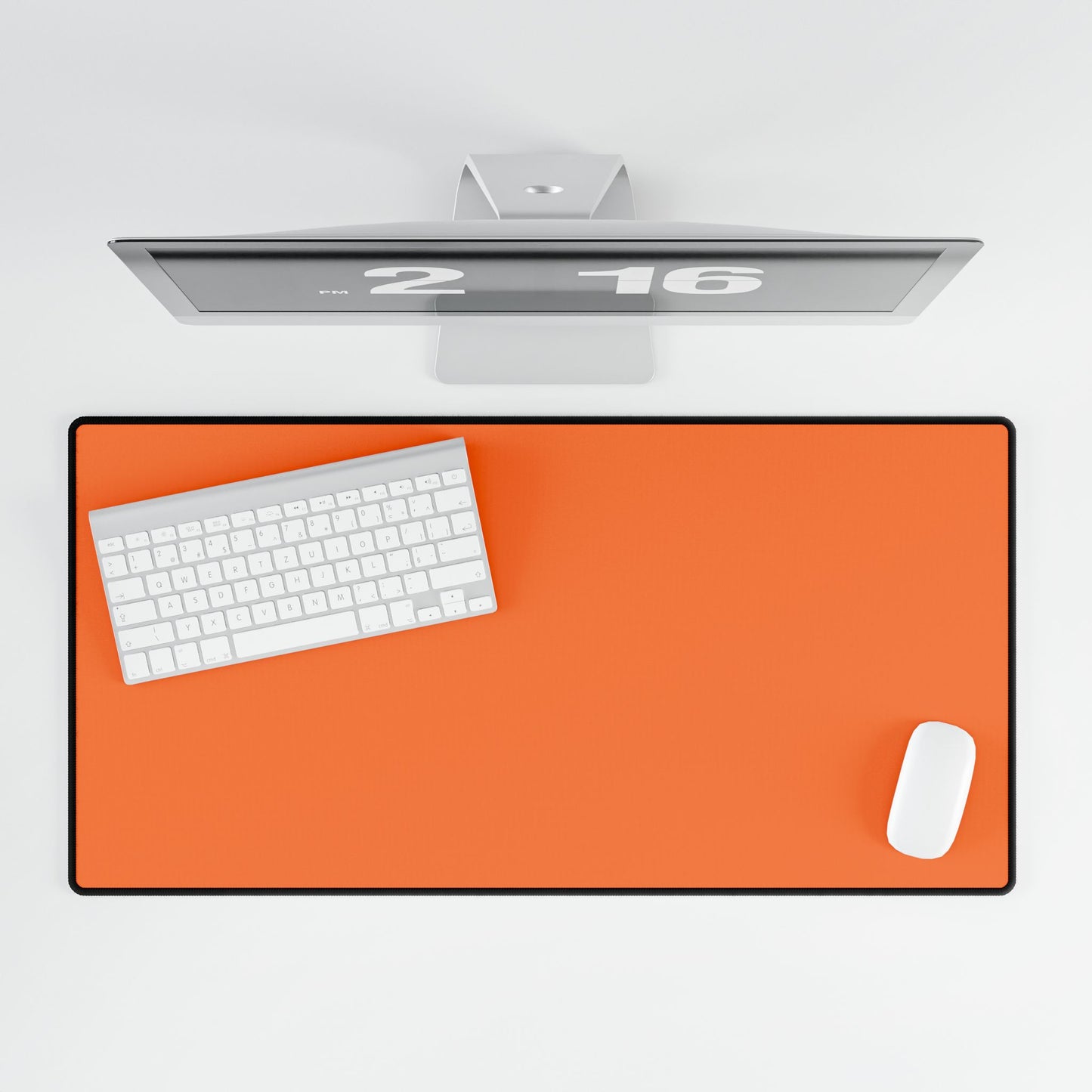 Light Orange Desk Mat Minimalist Office Teacher Decor Gift Medium & Large