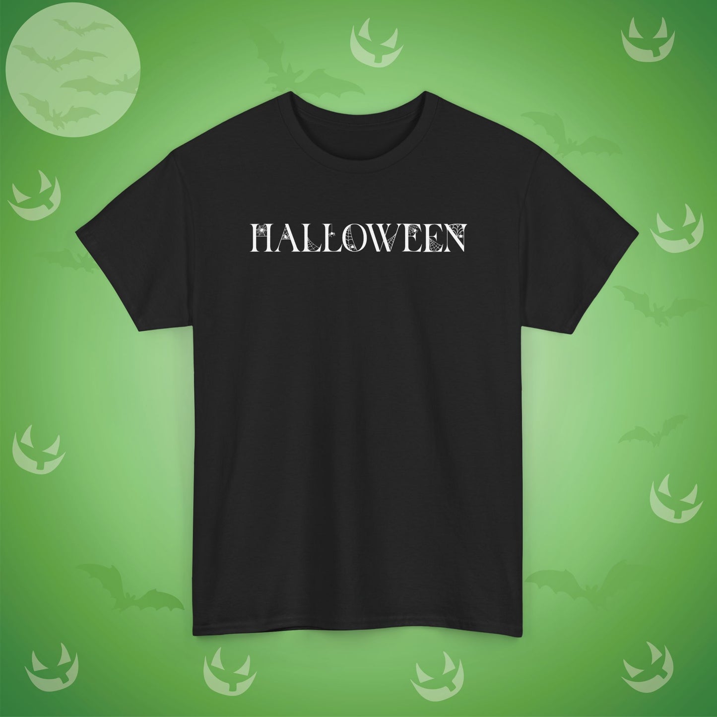 Halloween Spider Word Art White Unisex T Shirt