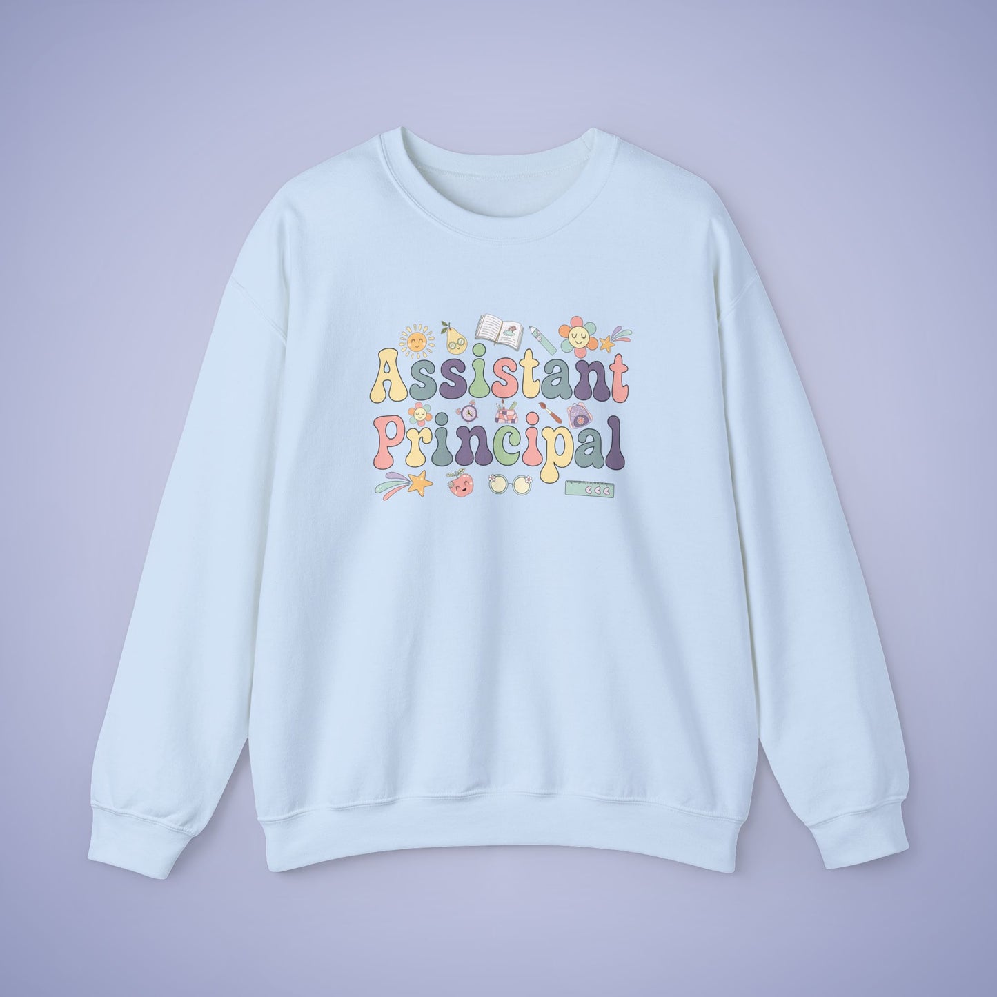 Assistant Principal Teacher Crewneck Sweatshirt Retro Unisex Back to School