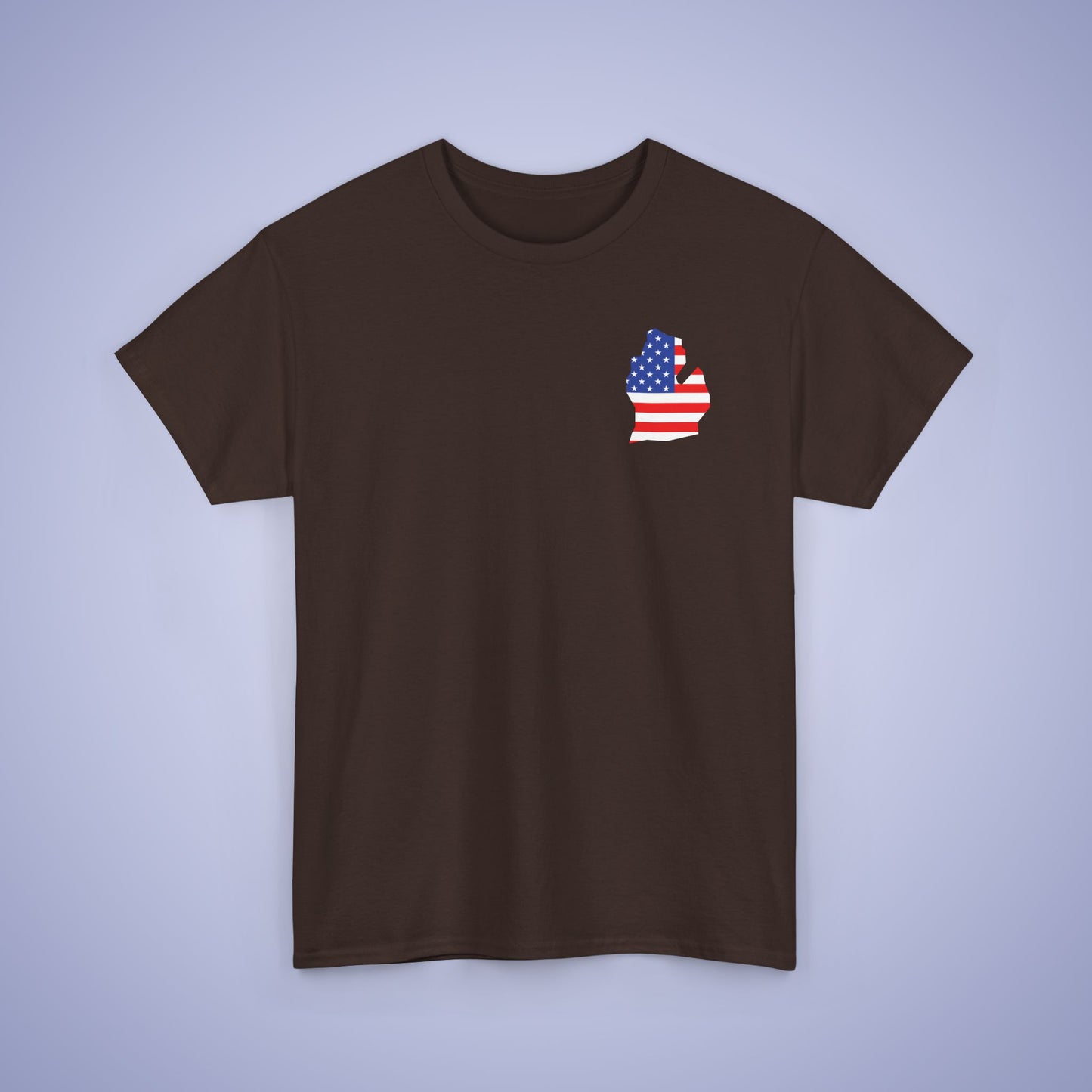 Michigan Map Pocket Art Proud American Unisex T Shirt