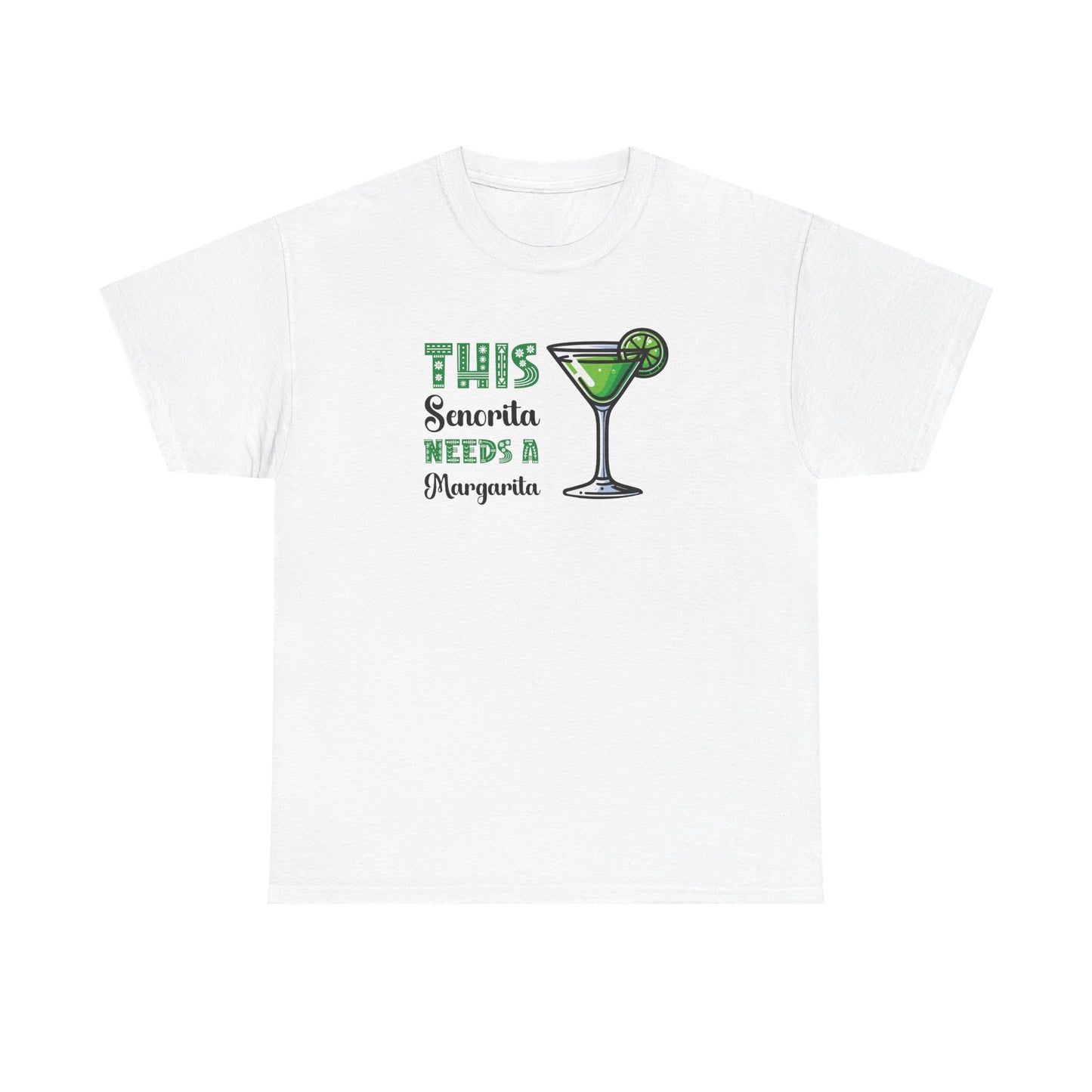 This Senorita Needs a Margarita Cinco De Mayo Drinking Fun Unisex Oversized T Shirt