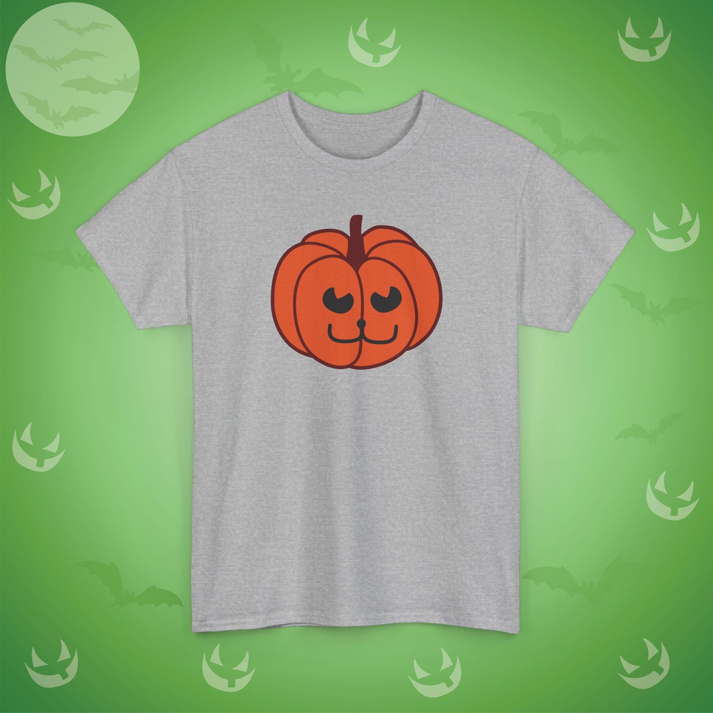 Jackolantern Cat Face Halloween Pumpkin Unisex T Shirt