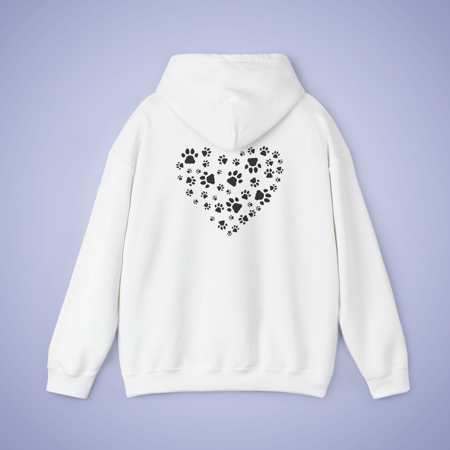 Dog Vet Hooded Sweatshirt Veterinarian Gift Double Sided Paw Prints