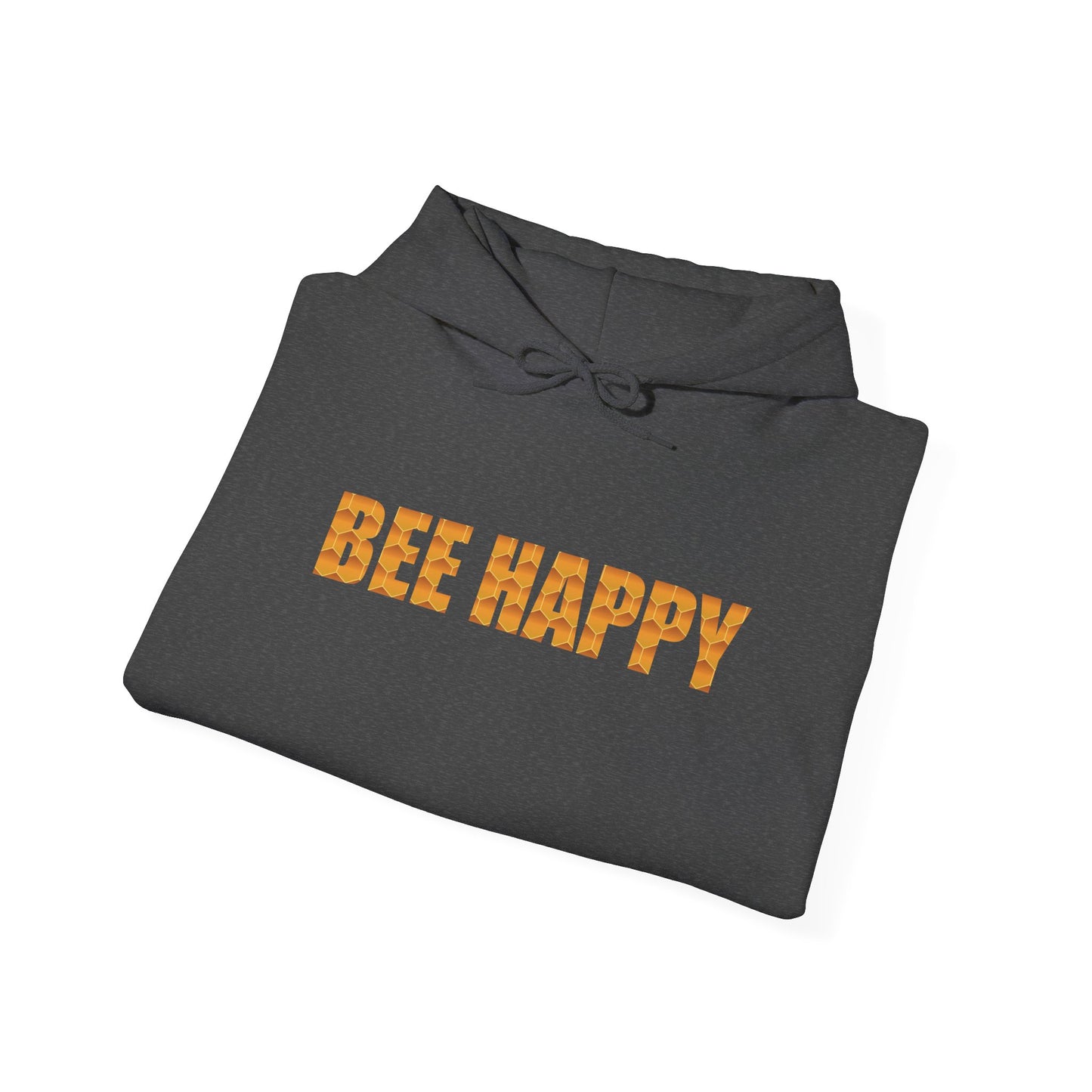 Bee Happy Sweet As Honey Honeycomb Word Art Design Hoodie Sweatshirt