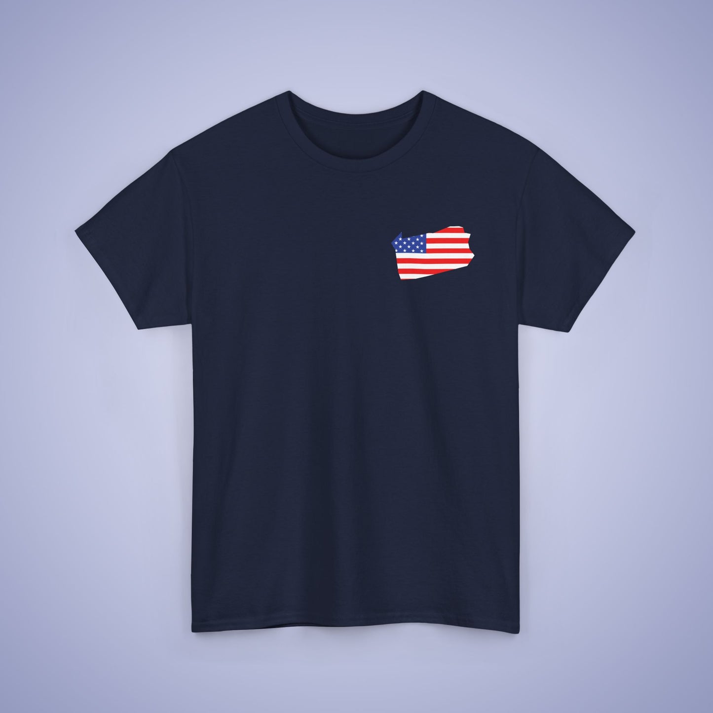 Pennsylvania Map Pocket Art Proud American Unisex T Shirt