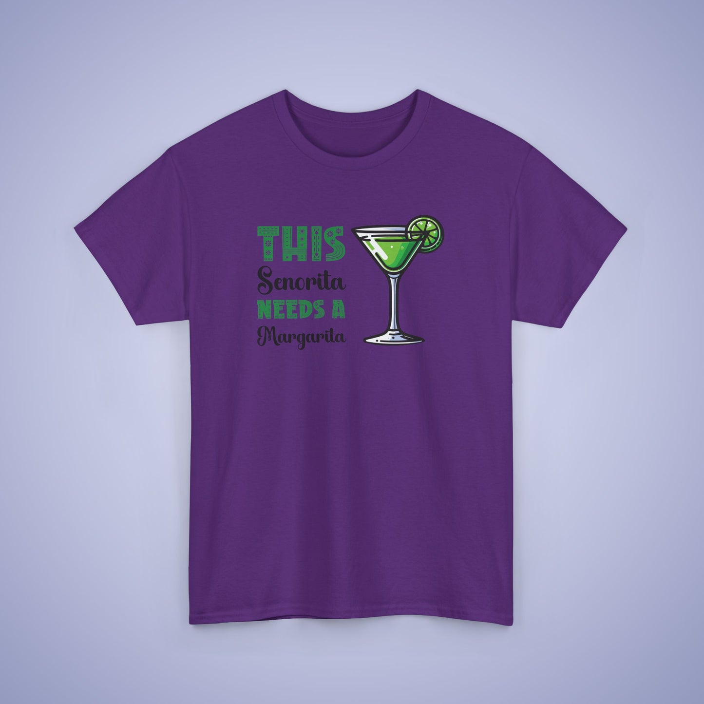 This Senorita Needs a Margarita Cinco De Mayo Drinking Fun Unisex Oversized T Shirt