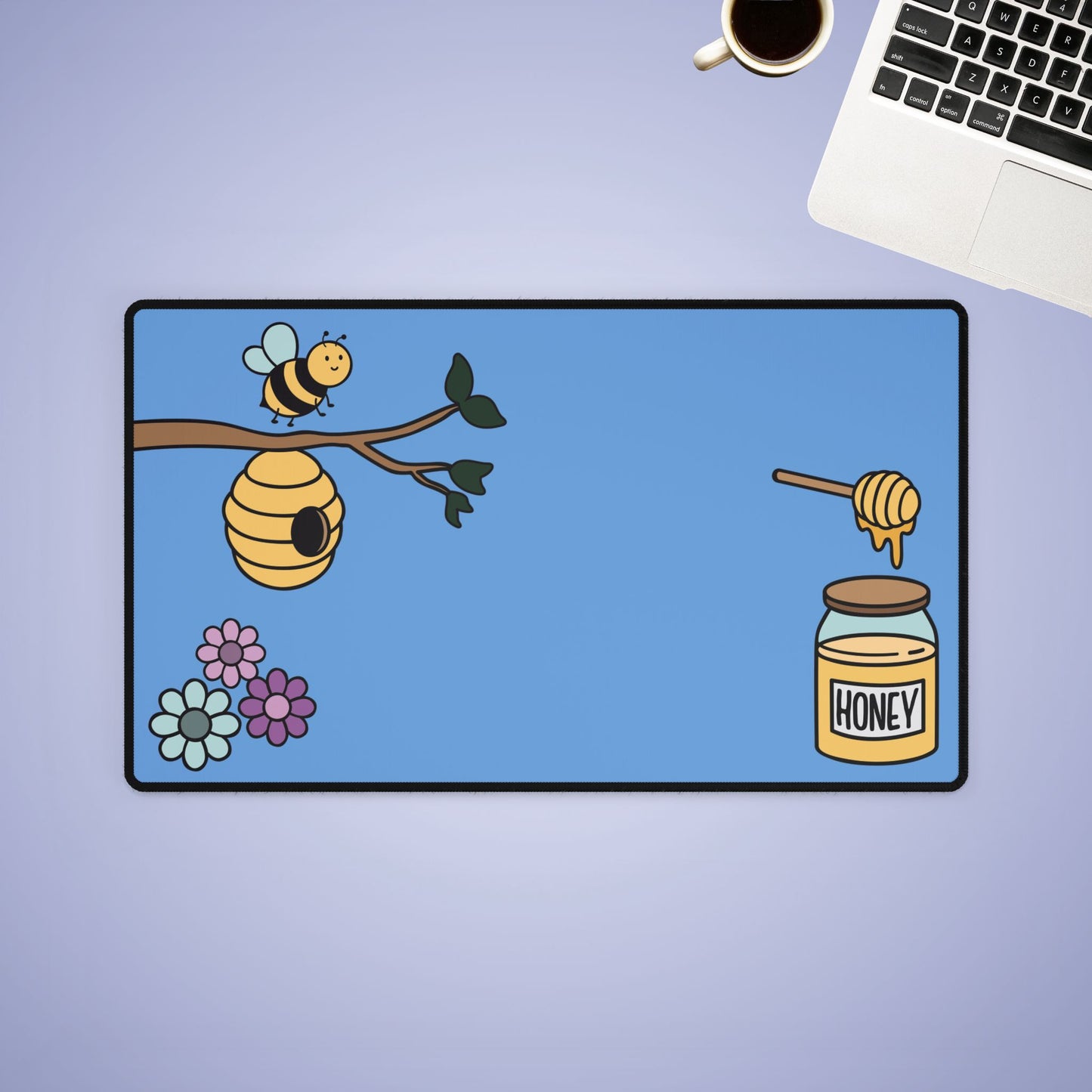 Sweet As Honey Desk Mat Bee Lover Gift Office Pad Medium & Large