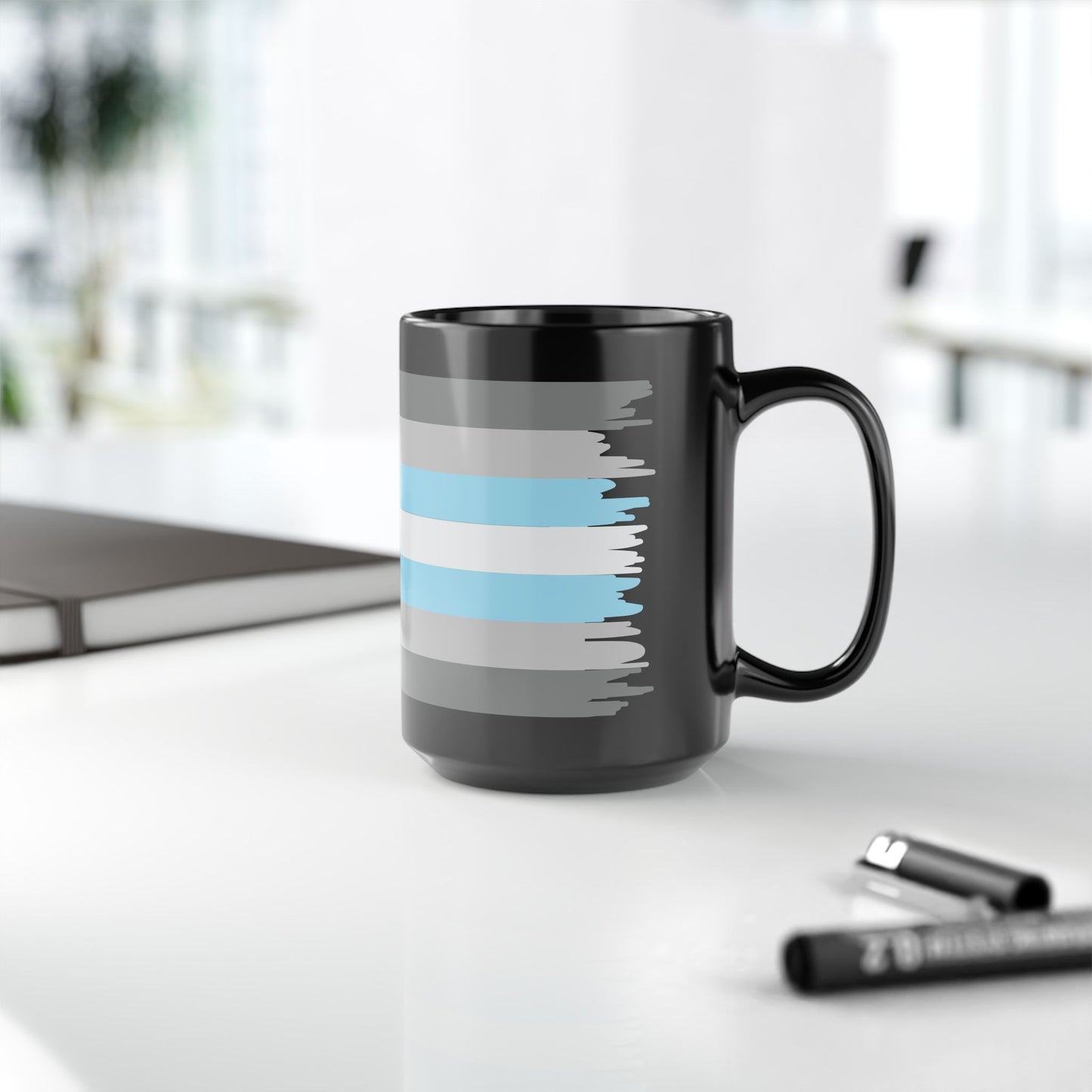 Demi Boy Pride Month LGBTQ Black 11oz or 15oz Coffee Mug