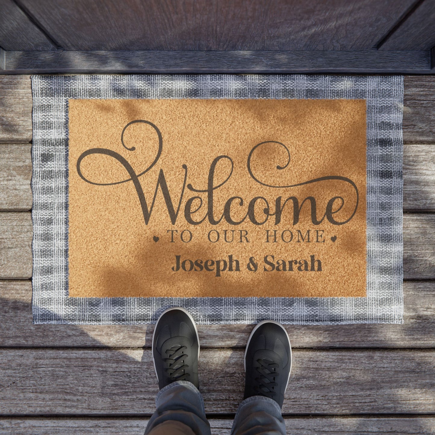 Welcome To Our Home Personalized Door Mat