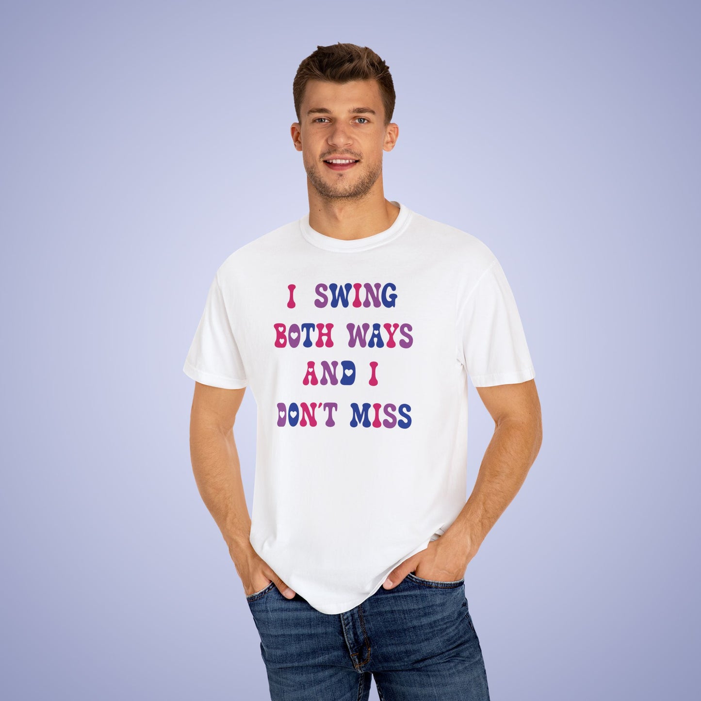 I Swing Both Ways and Dont Miss Bisexual LGBT Pride Month Comfort Colors T Shirt Unisex