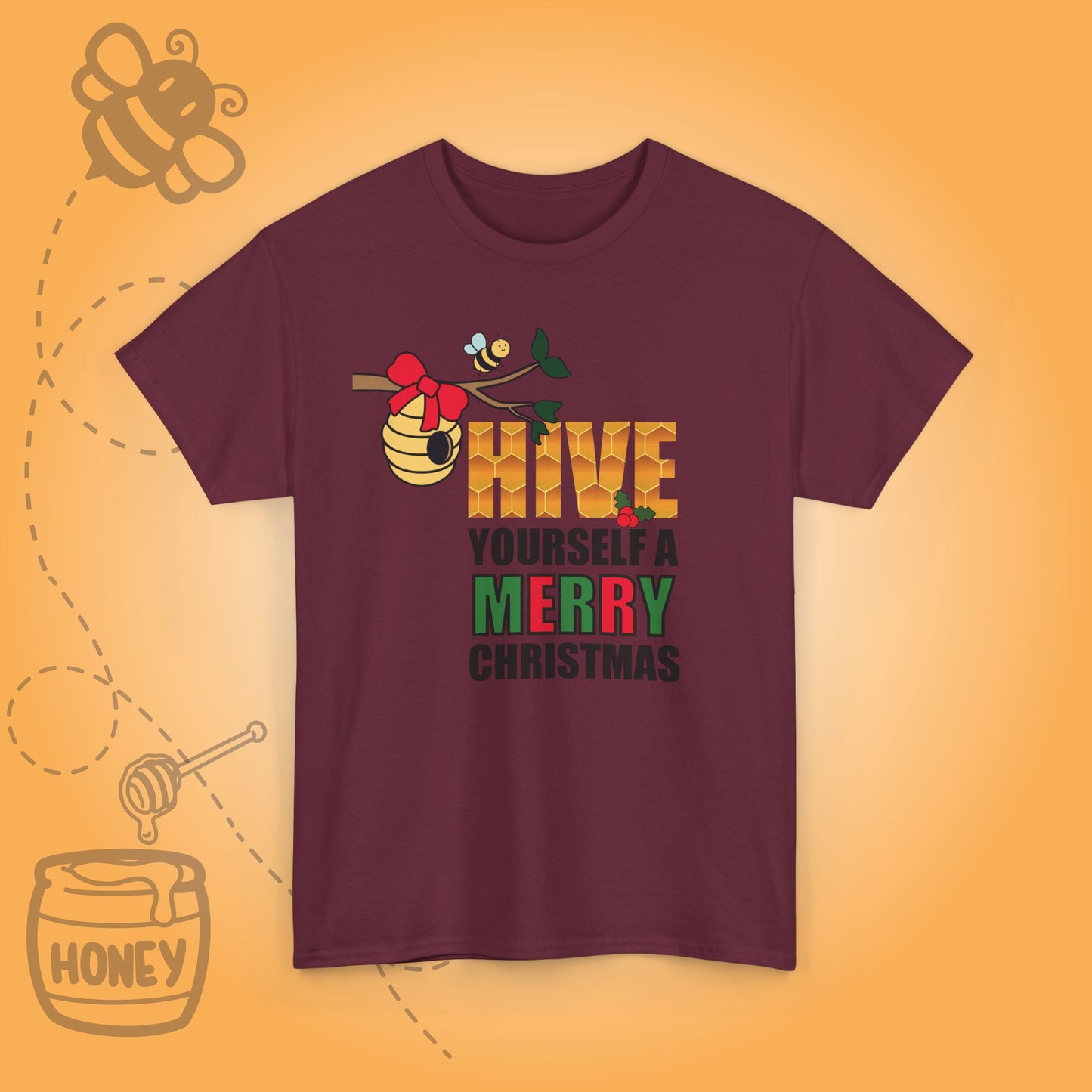 Hive Yourself a Merry Christmas Sweet As Honey Bee Lover Unisex T Shirt