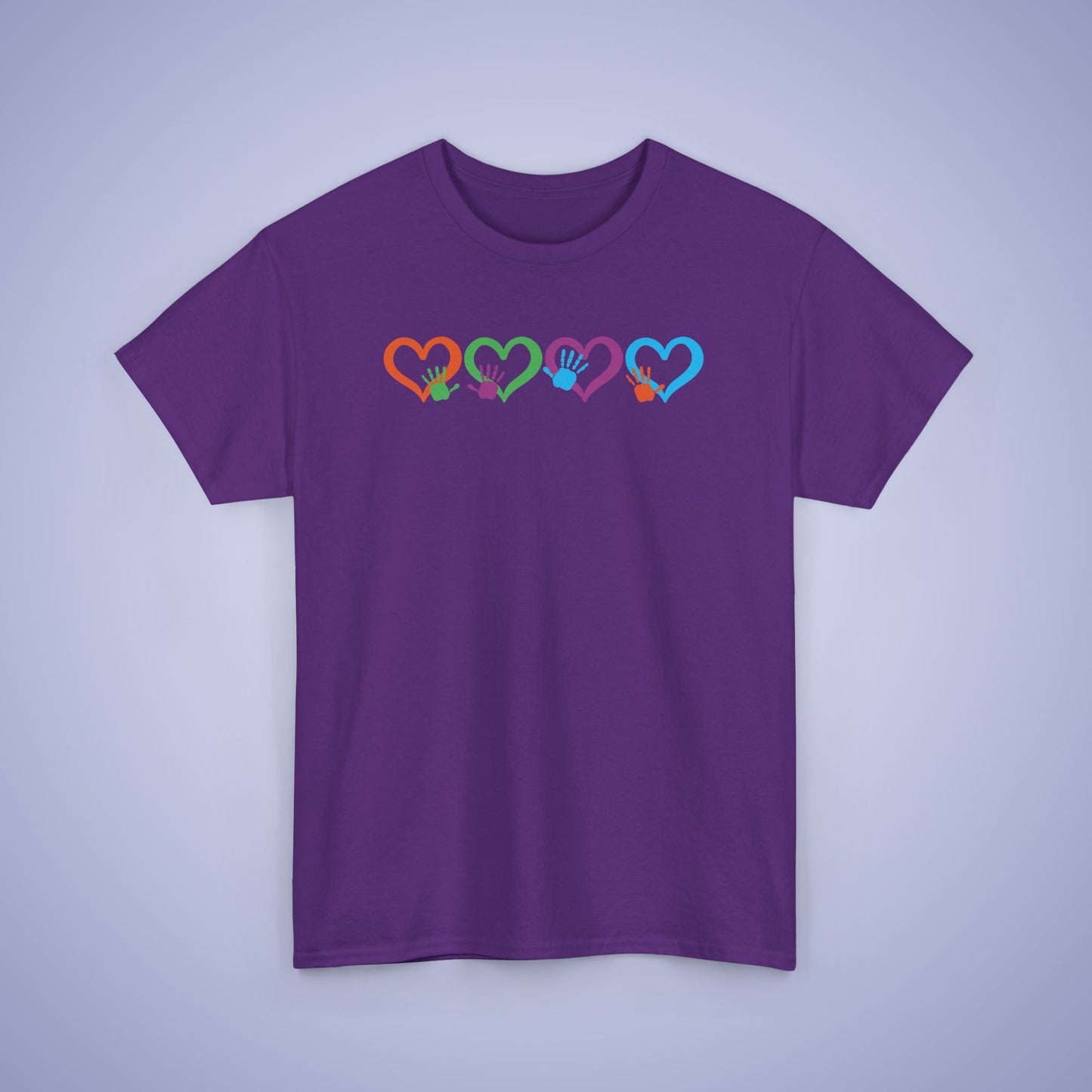 Hearts and Hands Graphic Unity Day Teachers T Shirt Unisex
