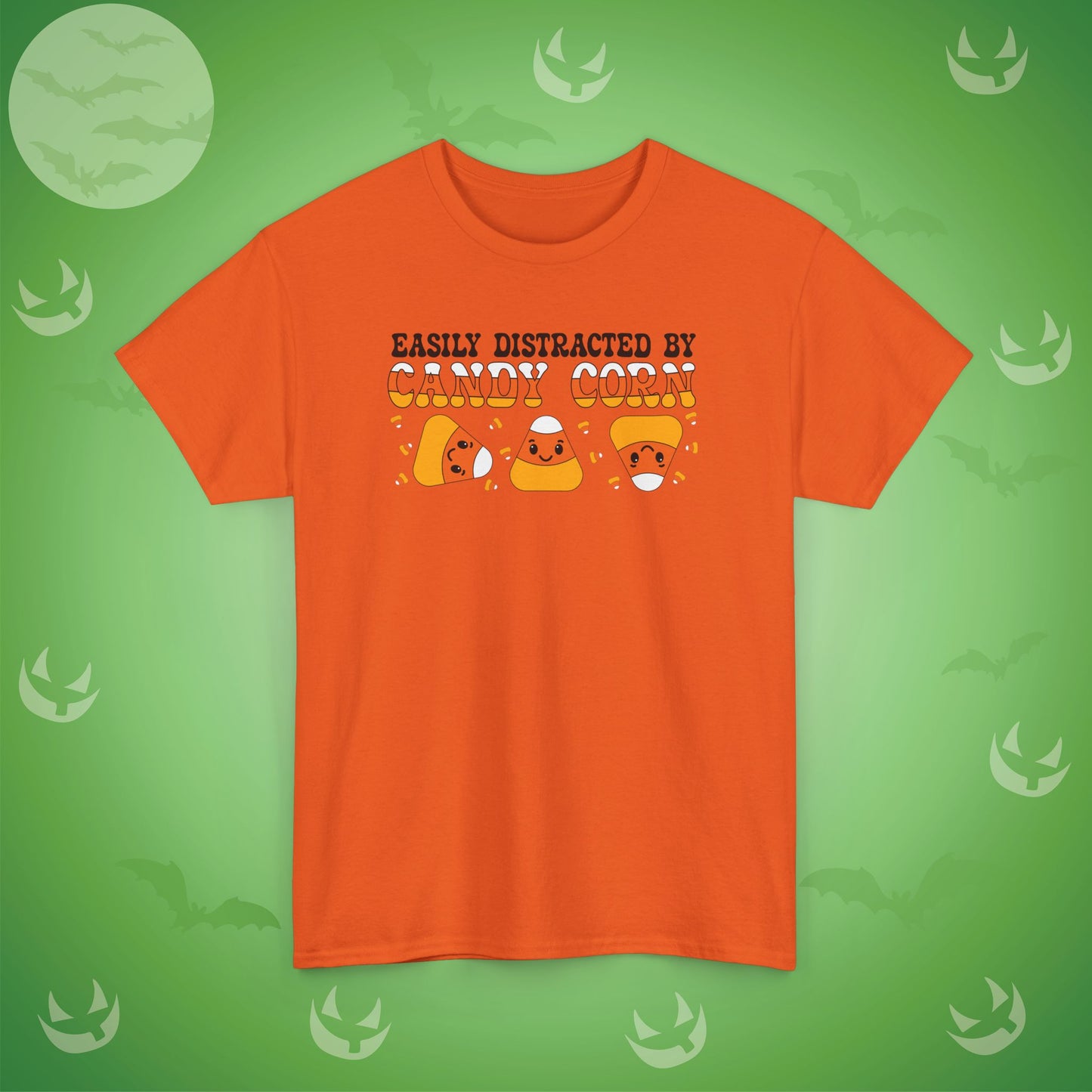 Easily Distracted By Candy Corn Black Halloween Candy Unisex T Shirt