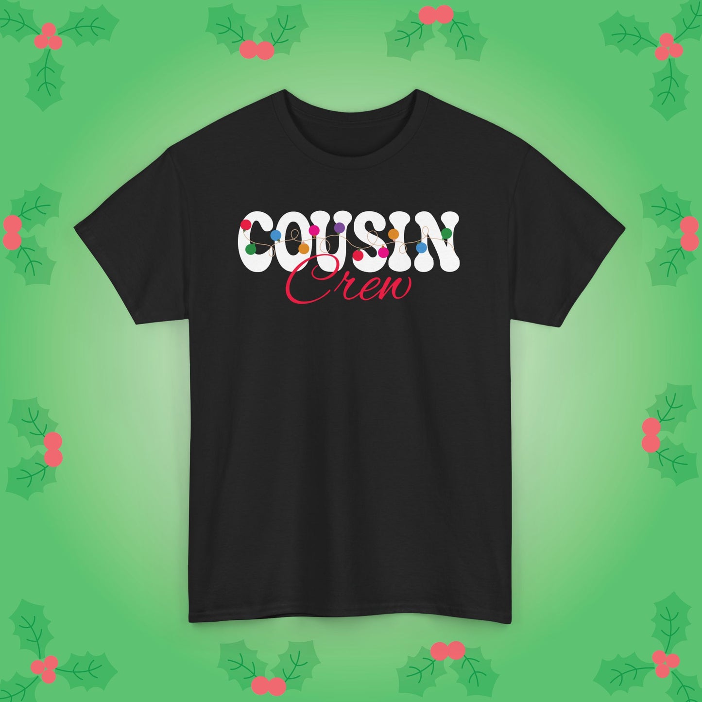 Cousin Crew Christmas Lights White Family Matching Unisex T Shirt