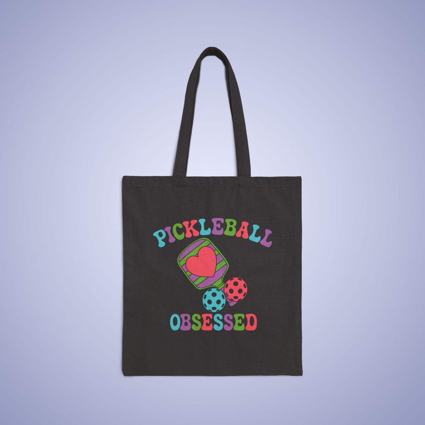 Pickleball Obsessed Cotton Canvas Gift Tote Bag
