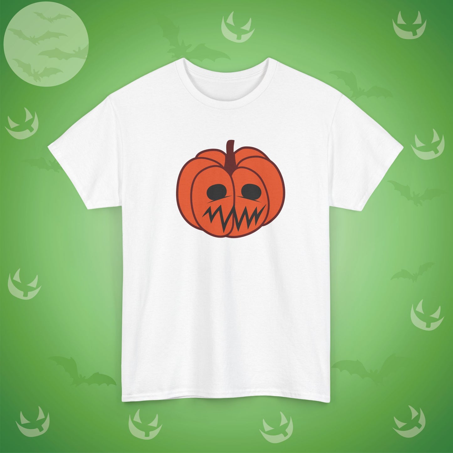 Jackolantern Worried Face Halloween Pumpkin Unisex T Shirt