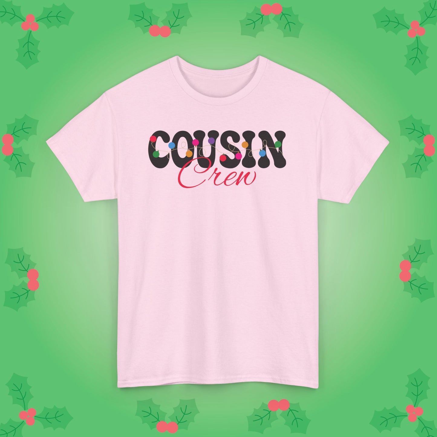 Cousin Crew Christmas Lights Family Matching Unisex T Shirt