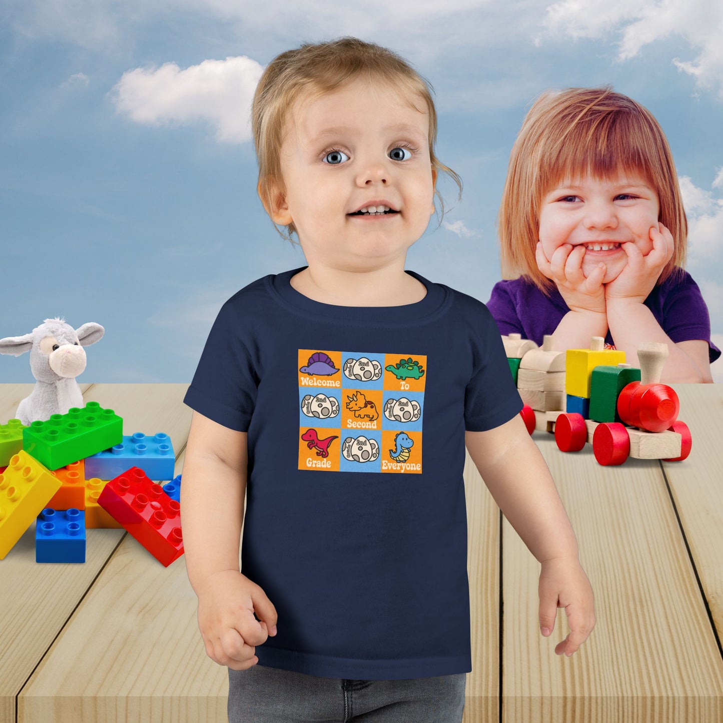 Second Grade Fun Dinosaurs Kids Cotton T Shirt Back To School Toddler