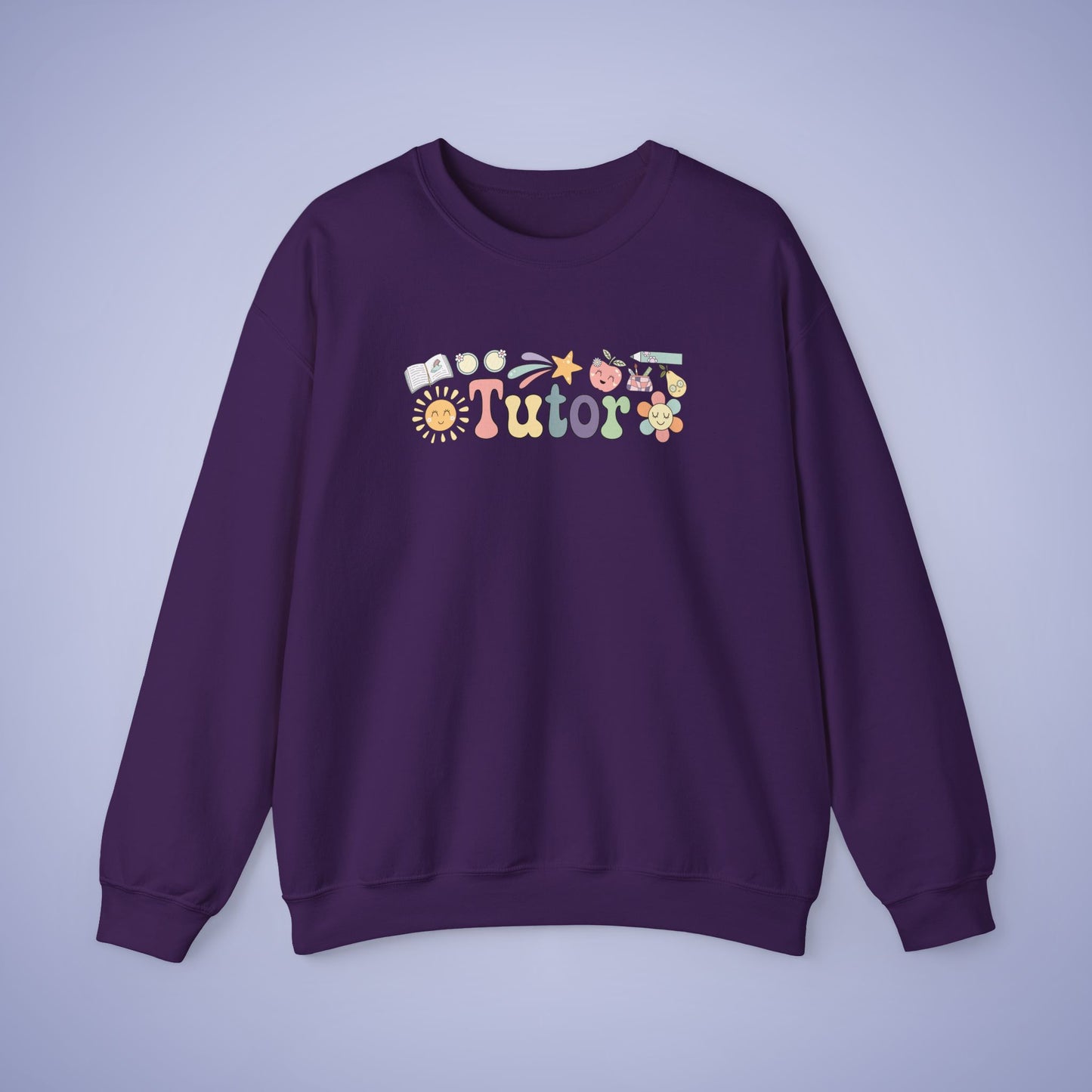 Tutor Teacher Crewneck Sweatshirt Retro Unisex Back to School