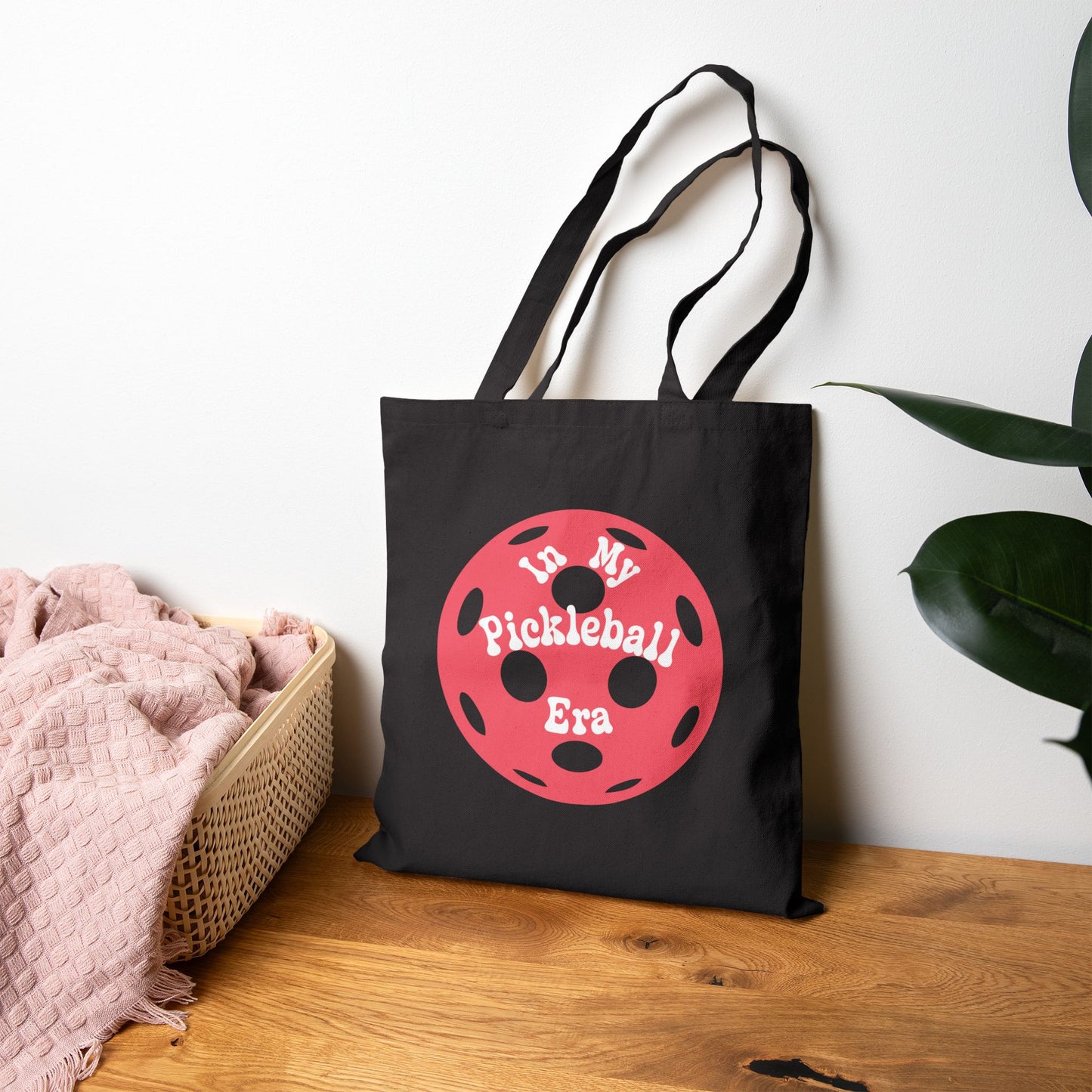 In My Pickleball Era Graphic Design Cotton Canvas Gift Tote Bag