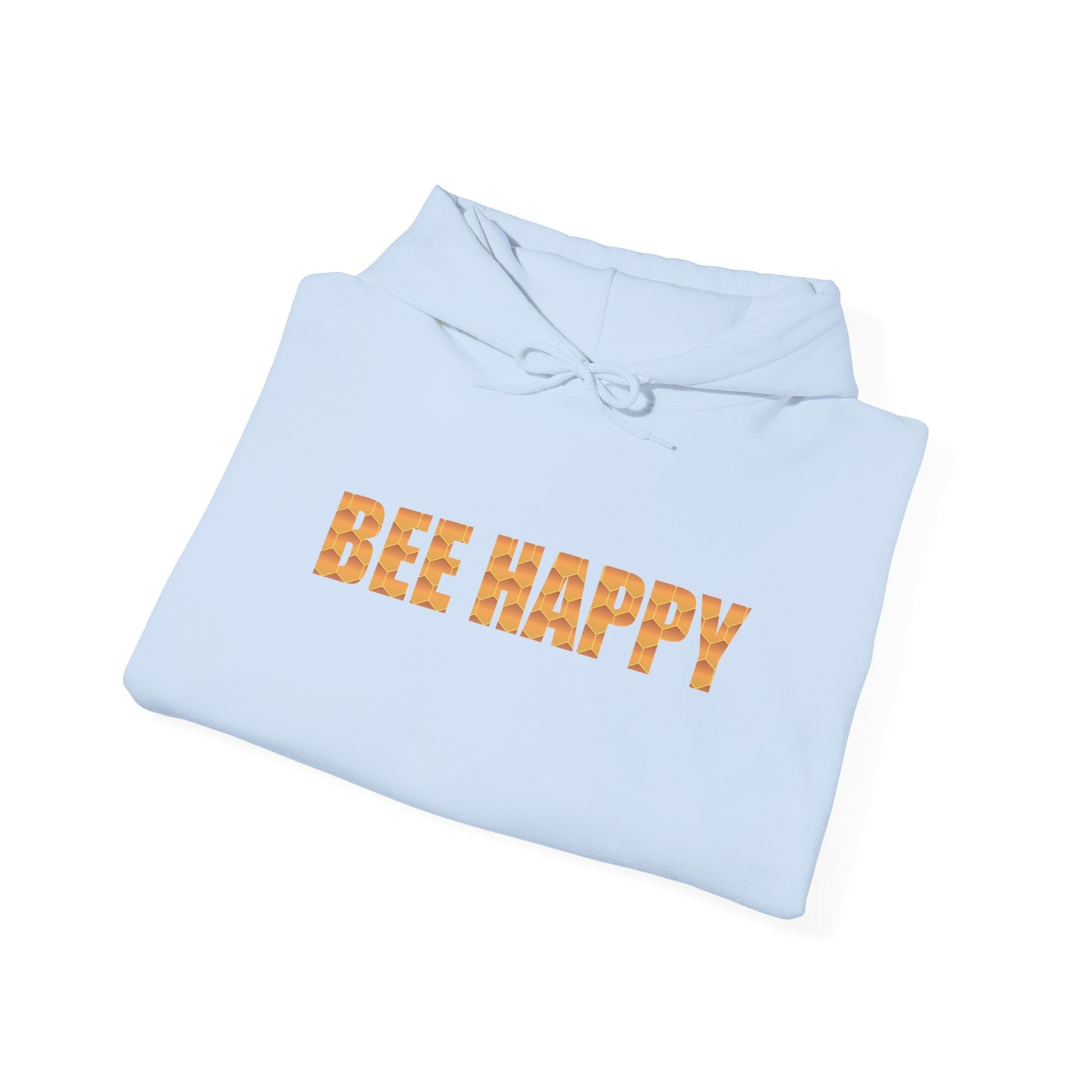 Bee Happy Sweet As Honey Honeycomb Word Art Design Hoodie Sweatshirt