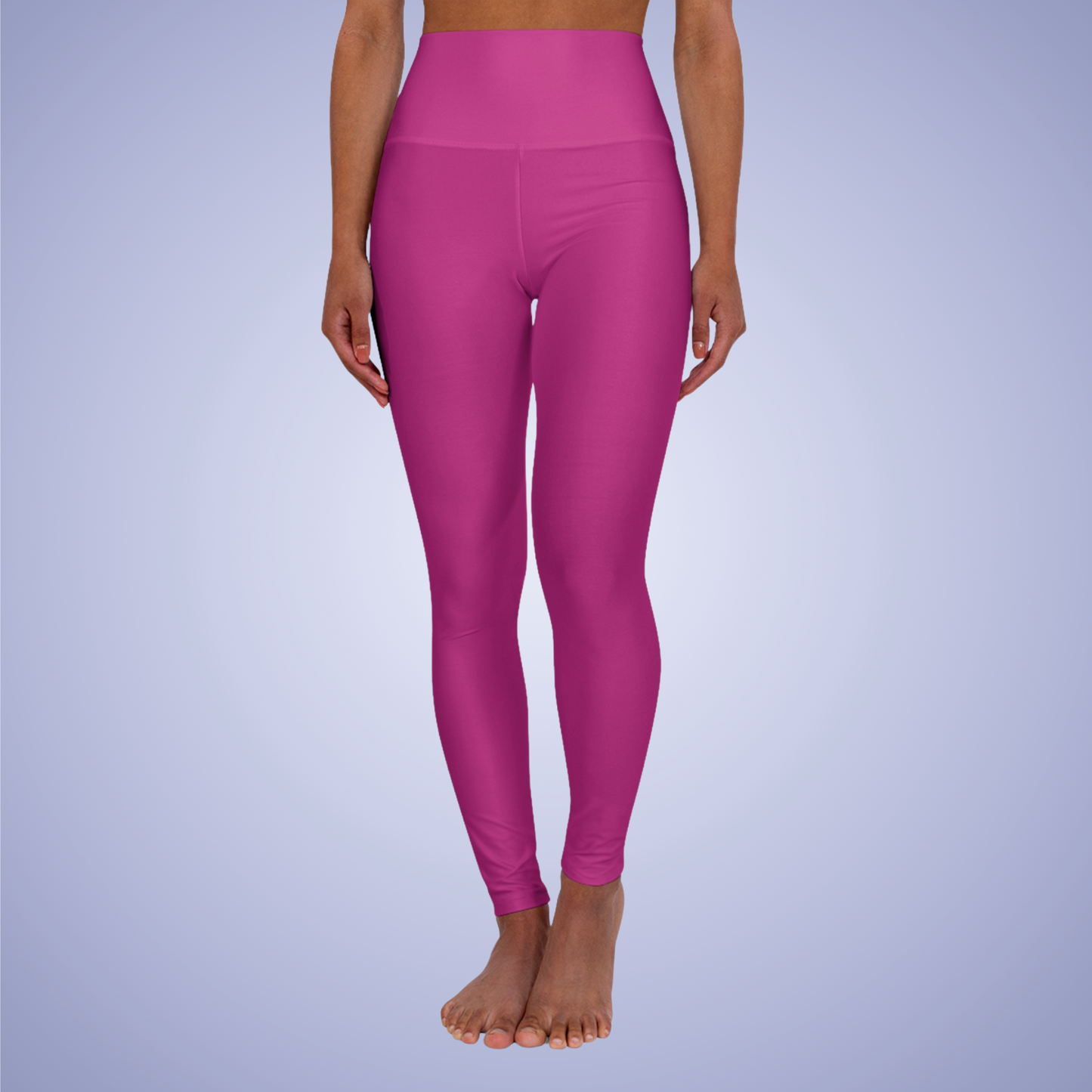 Hot Pink High Waisted Yoga Leggings