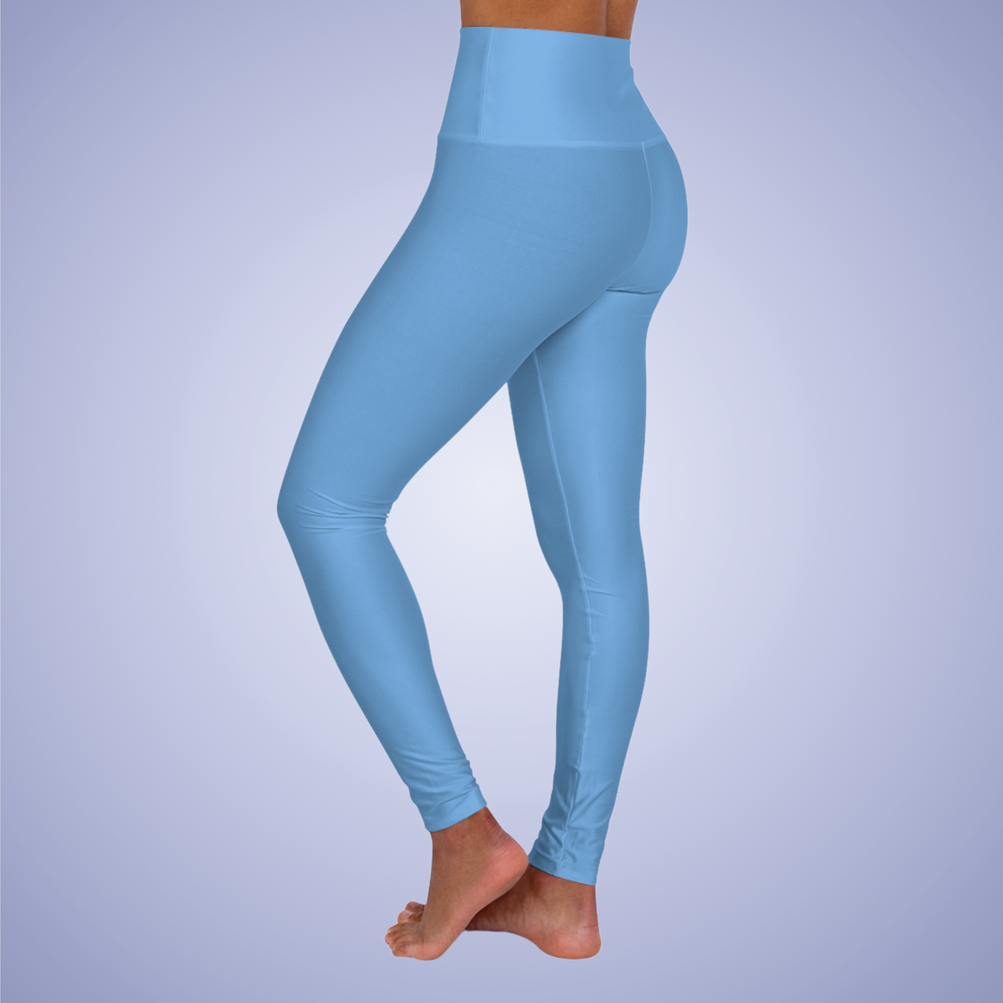 Light Blue High Waisted Yoga Leggings