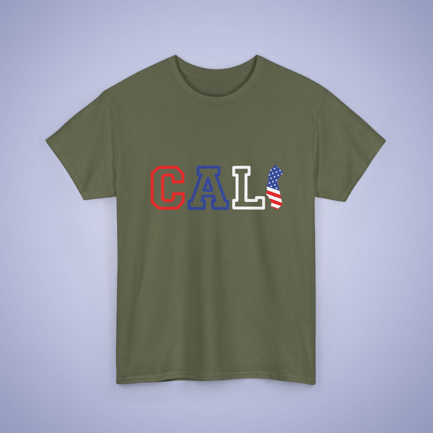 California Map Text Art Proud American Unisex T Shirt