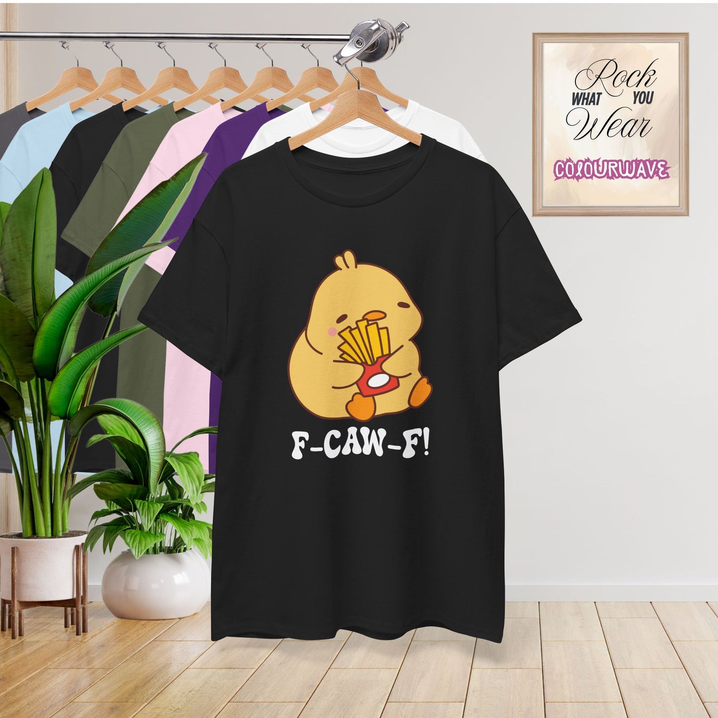 Chip Lover F CAW F White Cute Funny Chick Unisex Chicken T Shirt