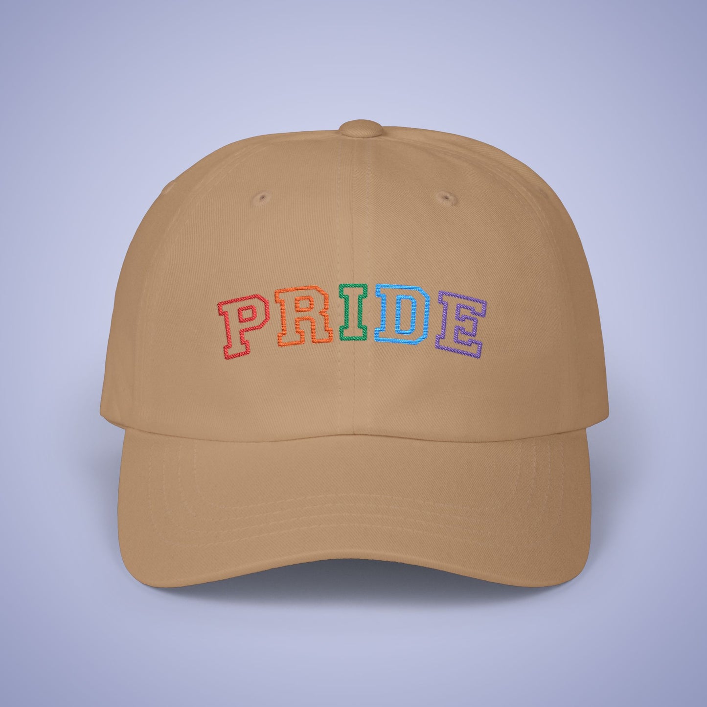 Pride Month Embroidered Classic Dad Cap Unisex Coloured Embroidery