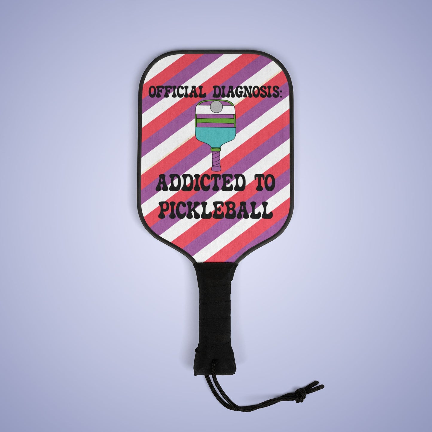 Official Diagnosis Addicted to Pickleball Paddle Set Doctor Specialist Gift