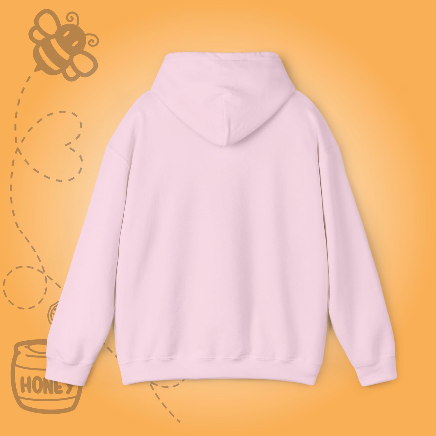 Bee Hive Sweet As Honey Honeycomb Word Art Design Hoodie Sweatshirt