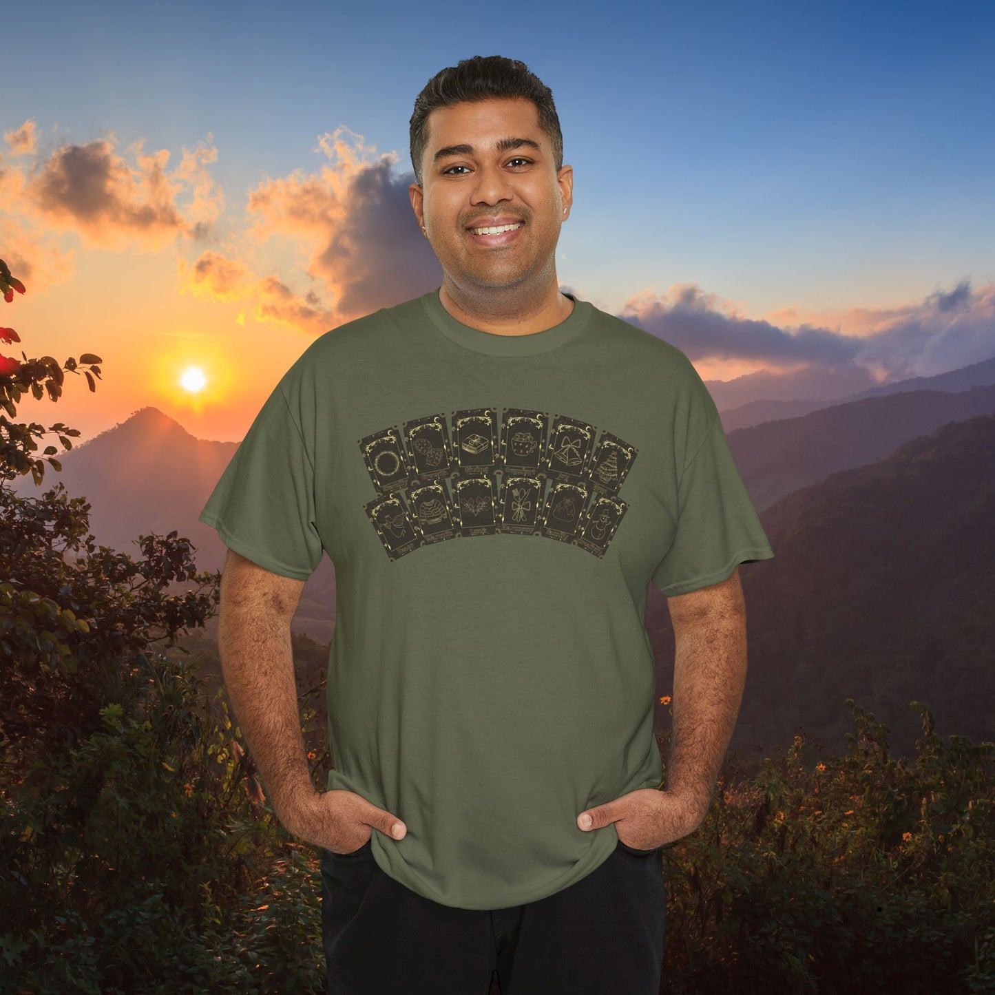 Christmas Deck of Tarot Cards Unisex T Shirt