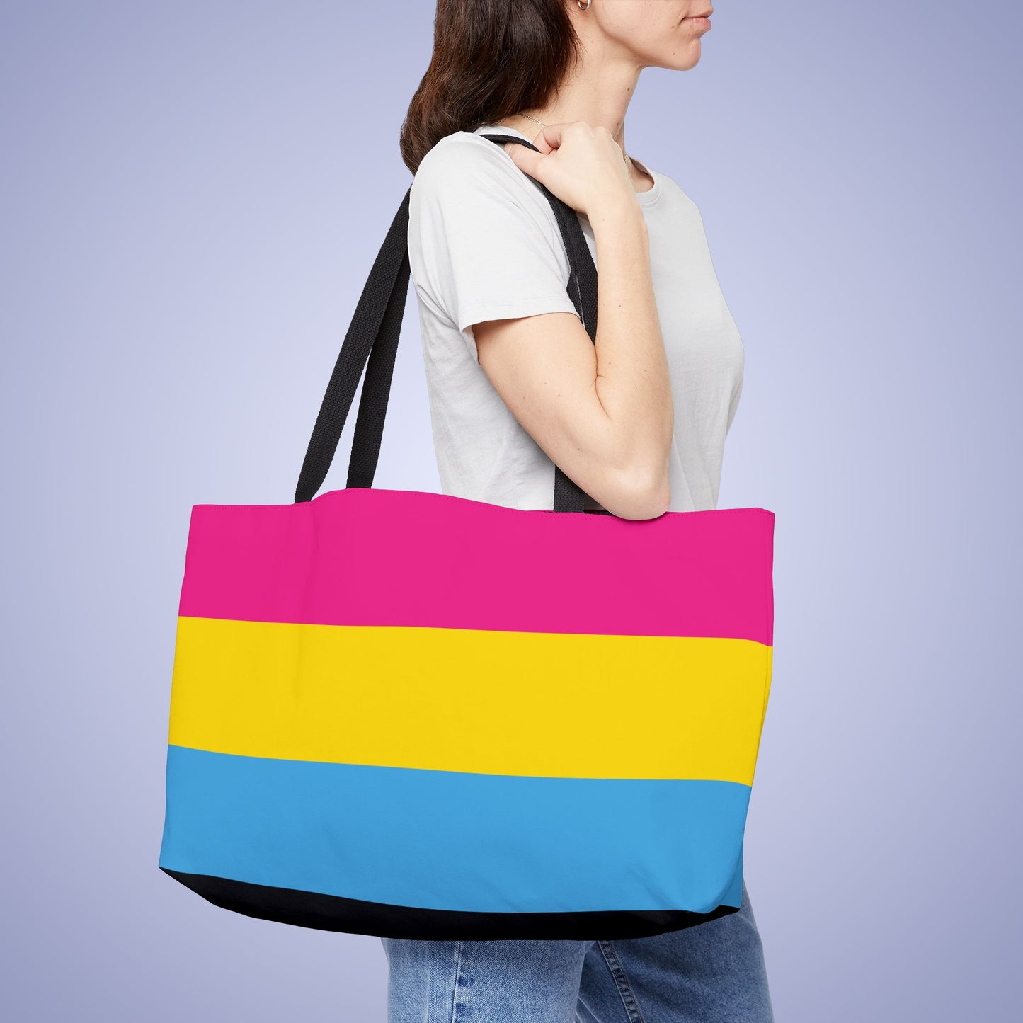 Pansexual Pride Month Weekender Large Beach Bag Tote