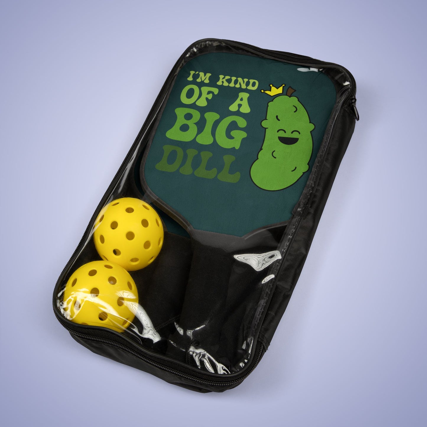 Im Kind of a Dill Pickleball Paddle Set Funny Pickle Gift