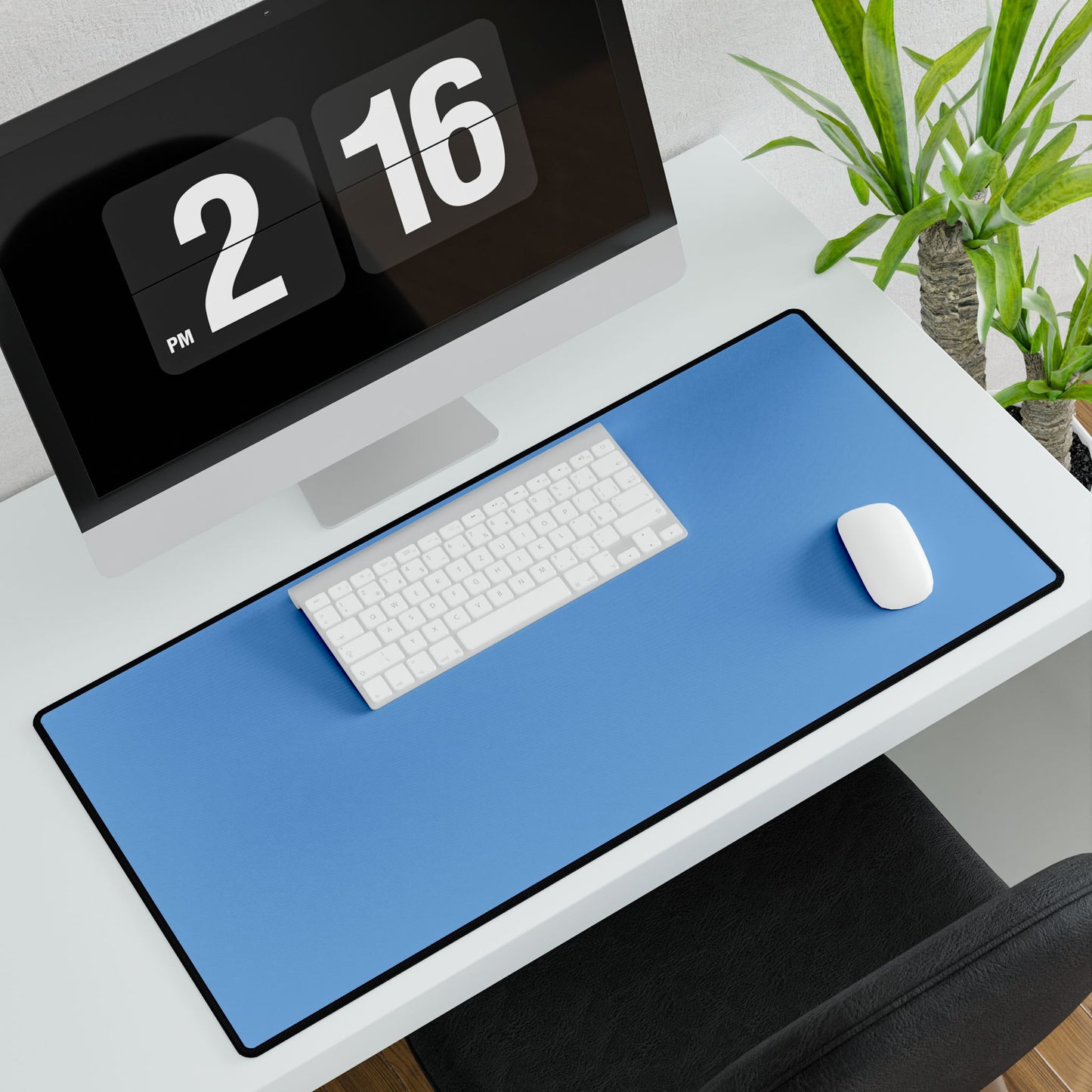 Light Blue Desk Mat Minimalist Office Teacher Decor Gift Medium & Large