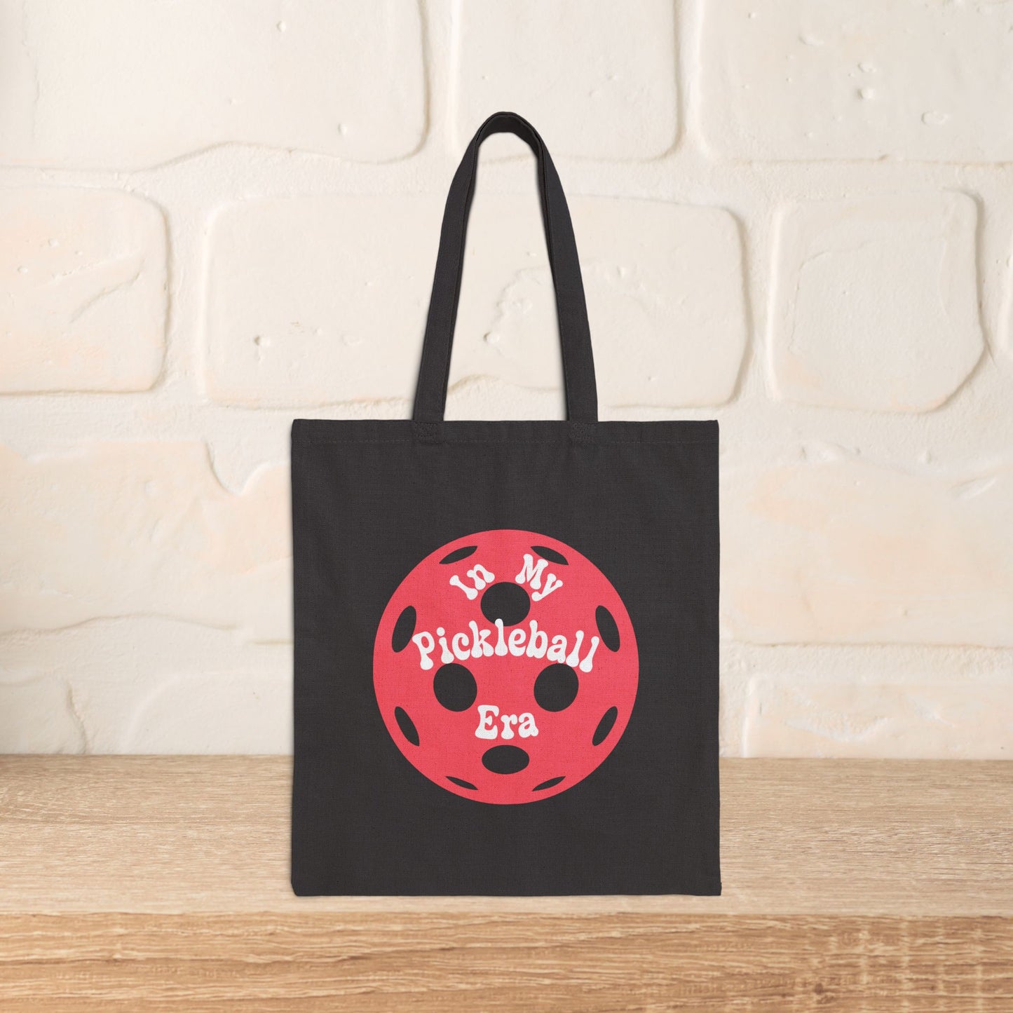 In My Pickleball Era Graphic Design Cotton Canvas Gift Tote Bag