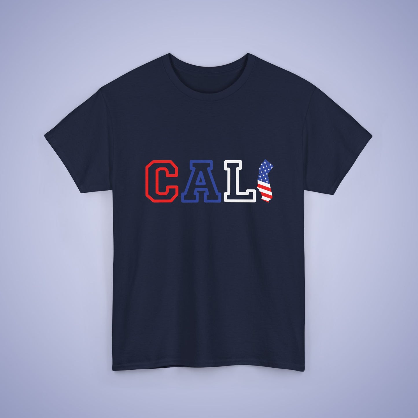California Map Text Art Proud American Unisex T Shirt
