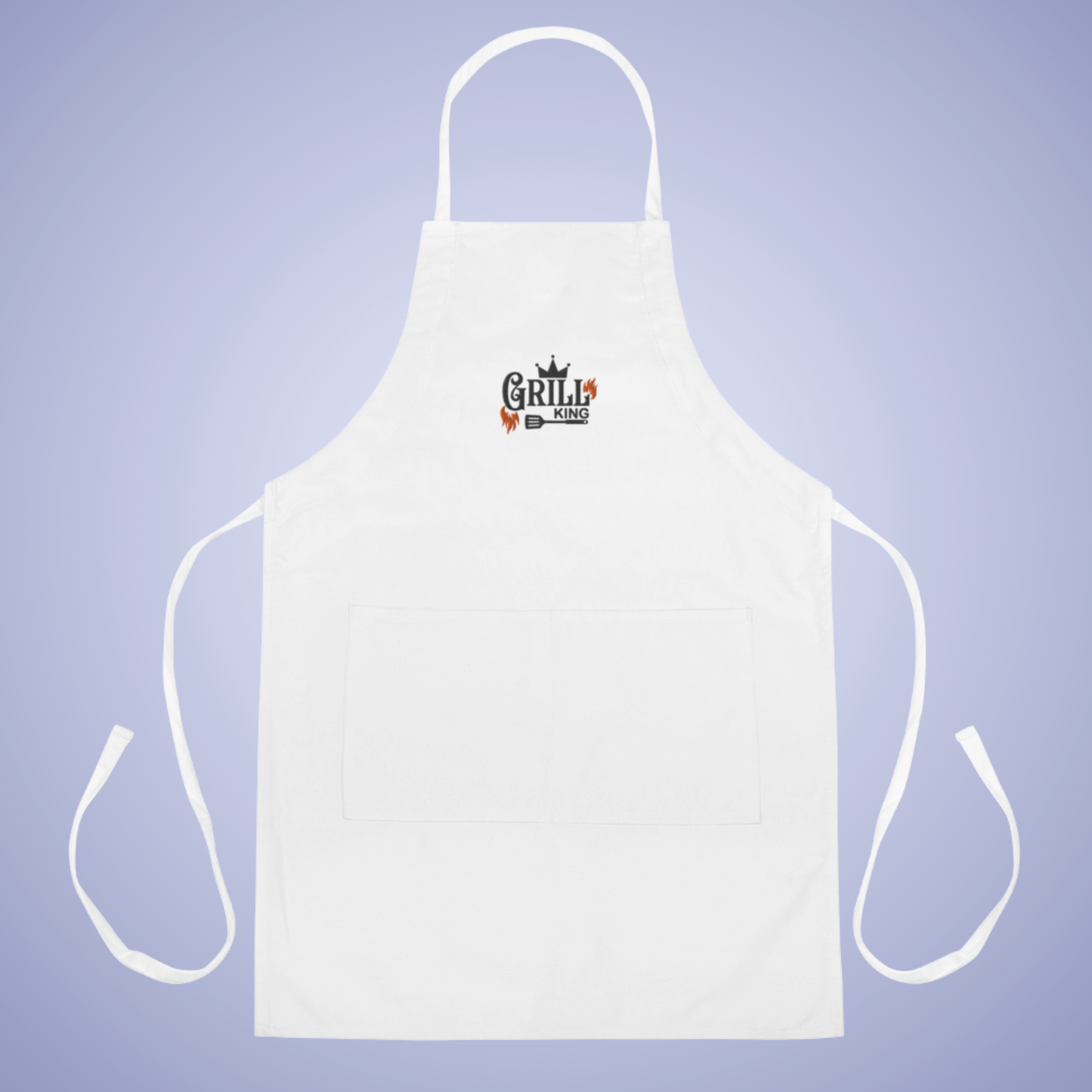Grill King Meat Lover Smoker Gift for Him Embroidered Apron