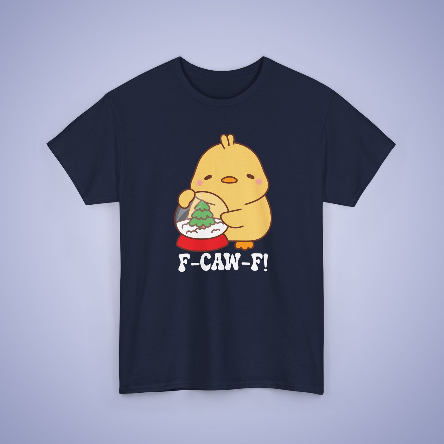 Christmas Snowglobe F CAW F White Cute Funny Chick Unisex Chicken T Shirt